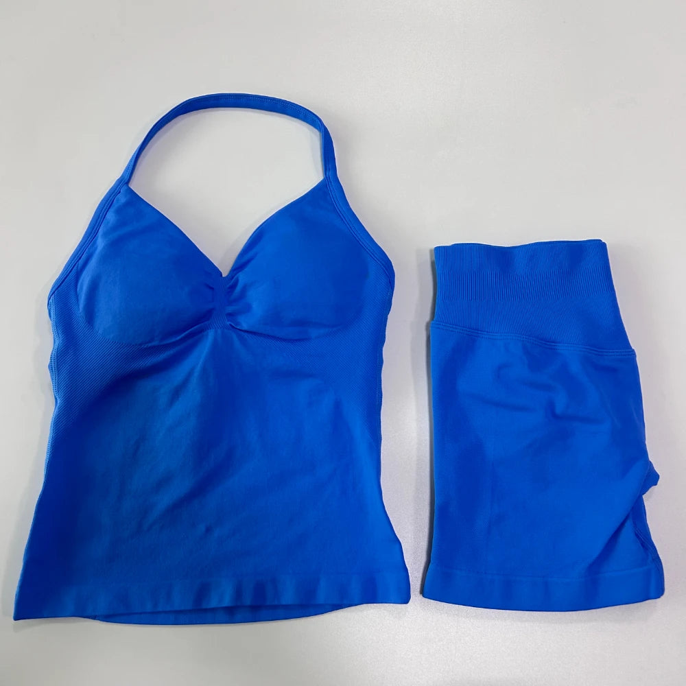 Sport Bra + High Waist Sports Shorts