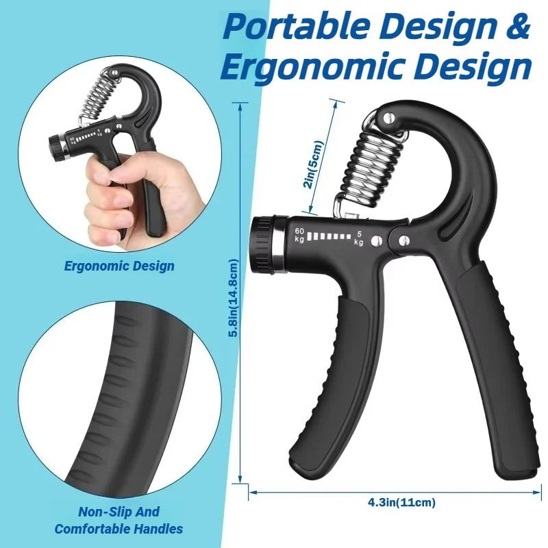 5-60KG Hand Grip Strengthener - Kinetic Fitness