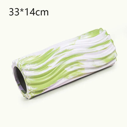 Iridescent Gradient Wave Foam Roller Yoga Pilates Exercise Body Muscle Massage Relax Yoga Column Home Fitness Equipment 33/45cm - Kinetic Fitness