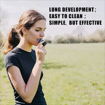 Lung Exerciser Compact Silicone Breathing Exercise Device - Kinetic Fitness