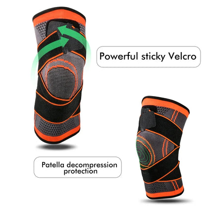 Knee Compression Sleeve with Adjustable Straps