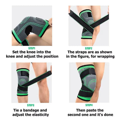 Knee Compression Sleeve with Adjustable Straps
