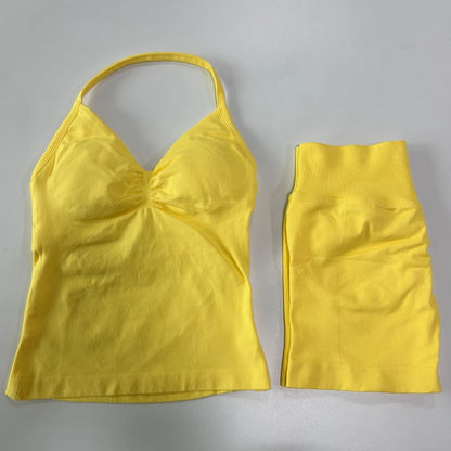 Sport Bra + High Waist Sports Shorts