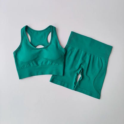 Sport Bra + High Waist Sports Shorts