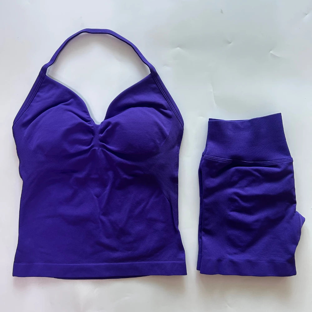 Sport Bra + High Waist Sports Shorts