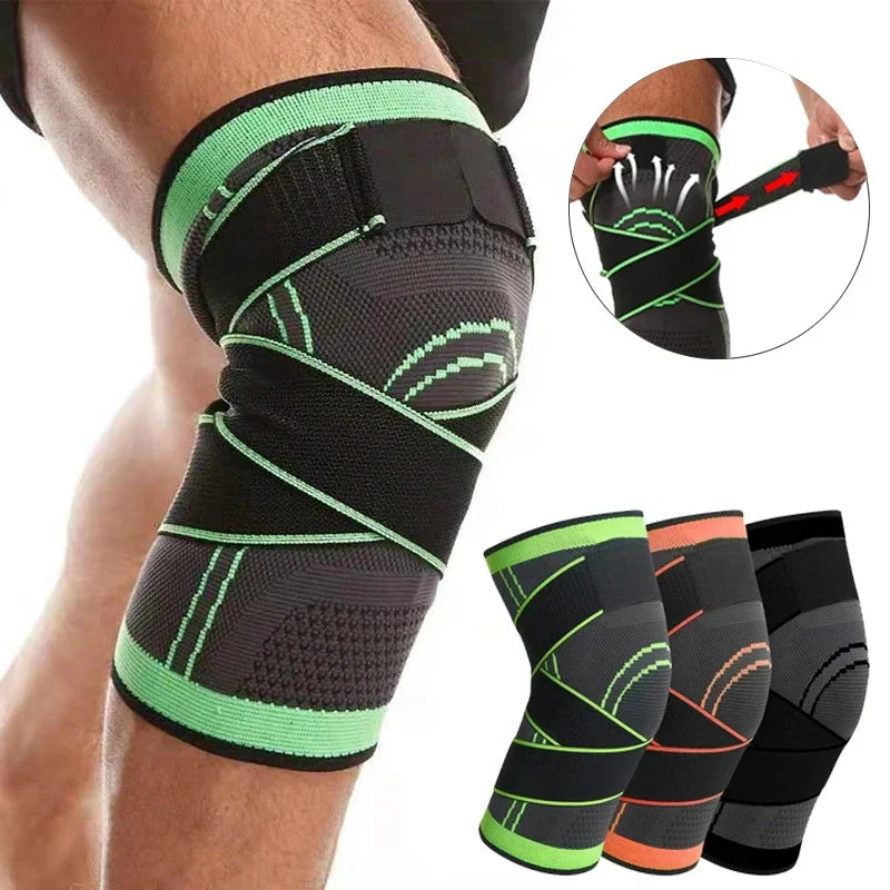 Knee Compression Sleeve with Adjustable Straps