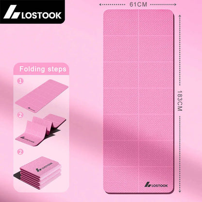 4mm Thick TPE Foldable Yoga Mat - Kinetic Fitness