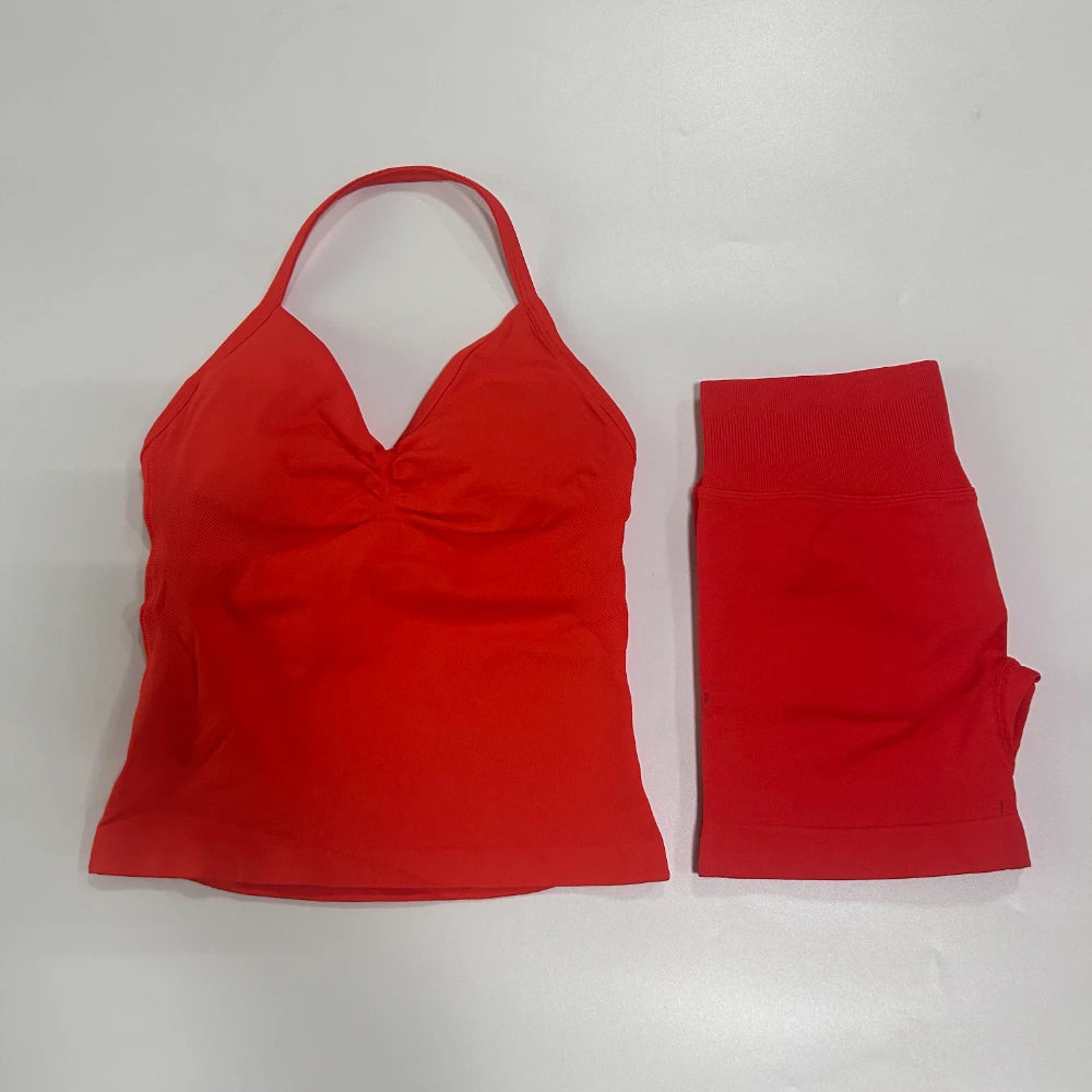 Sport Bra + High Waist Sports Shorts