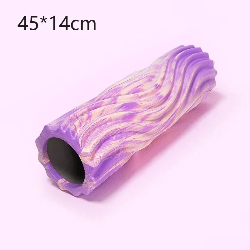 Iridescent Gradient Wave Foam Roller Yoga Pilates Exercise Body Muscle Massage Relax Yoga Column Home Fitness Equipment 33/45cm - Kinetic Fitness