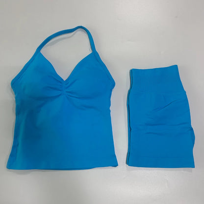 Sport Bra + High Waist Sports Shorts