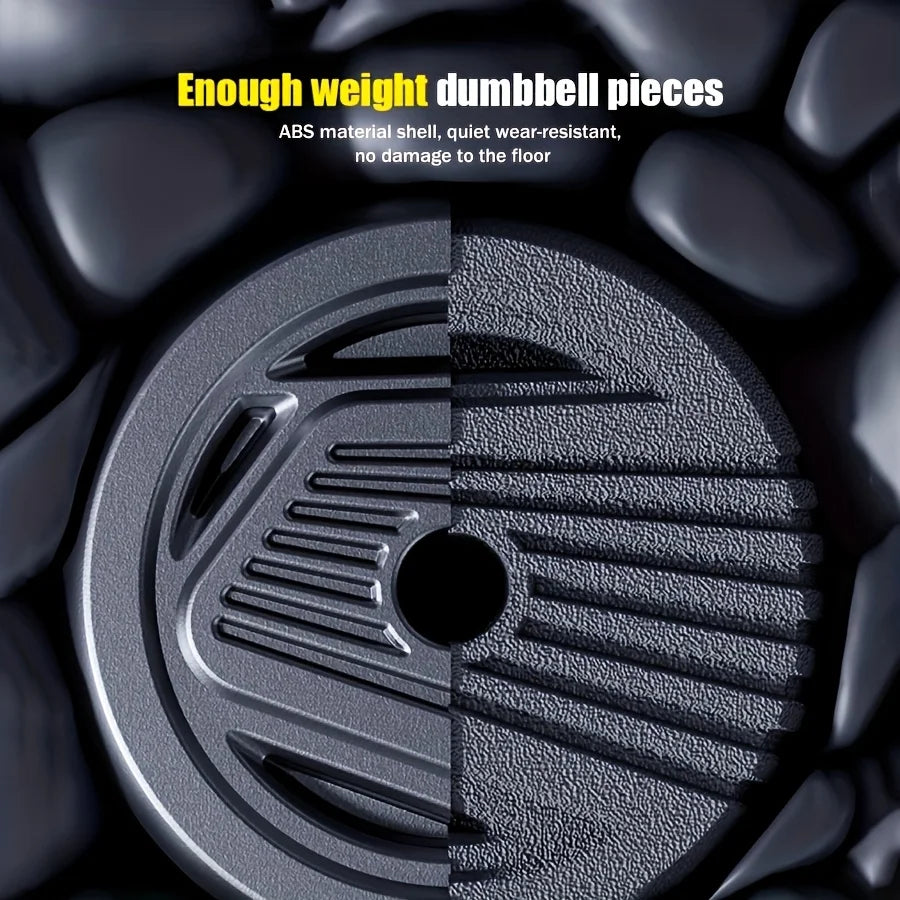 4-in-1 adjustable weight dumbbell set, - Kinetic Fitness