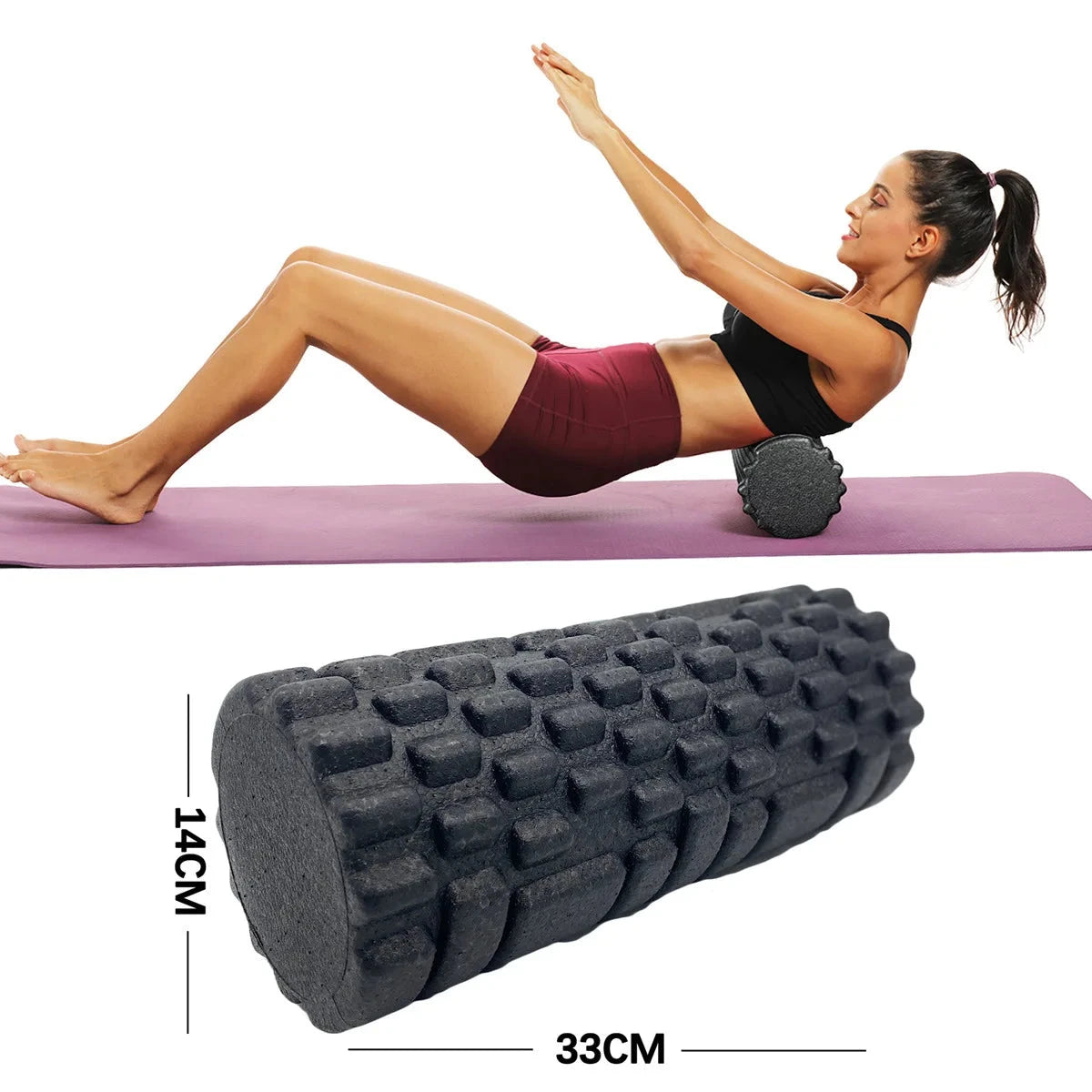 30/33cm Fitness Foam Roller Kinetic Fitness