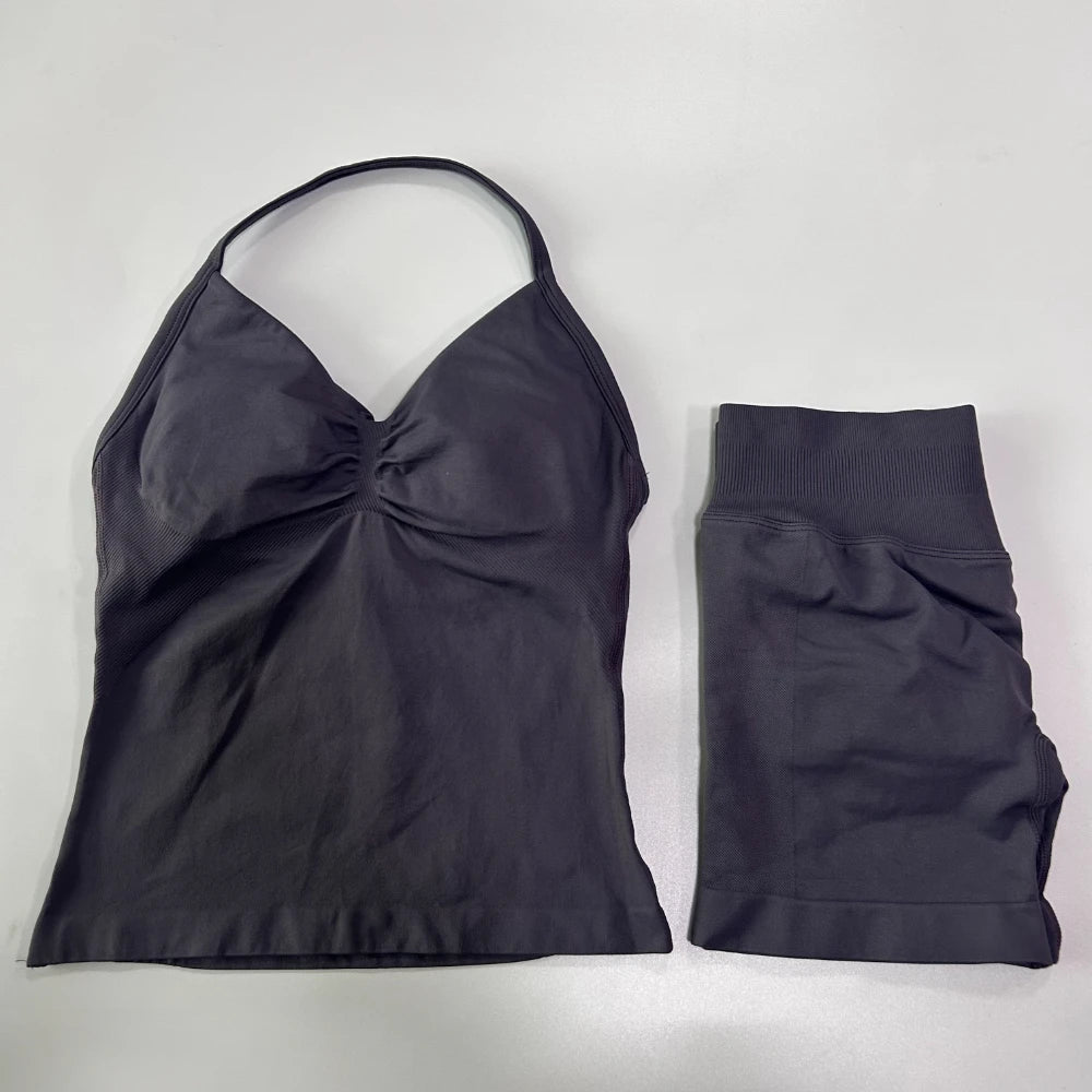 Sport Bra + High Waist Sports Shorts