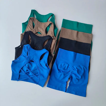 Sport Bra + High Waist Sports Shorts
