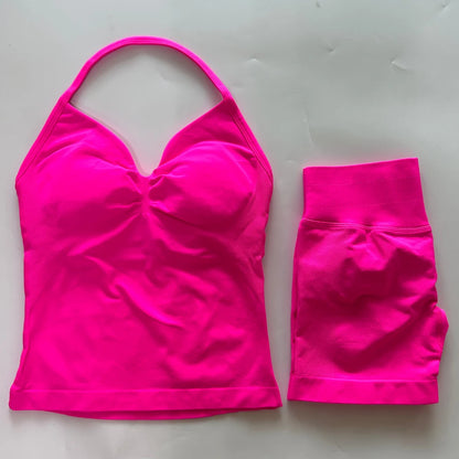 Sport Bra + High Waist Sports Shorts