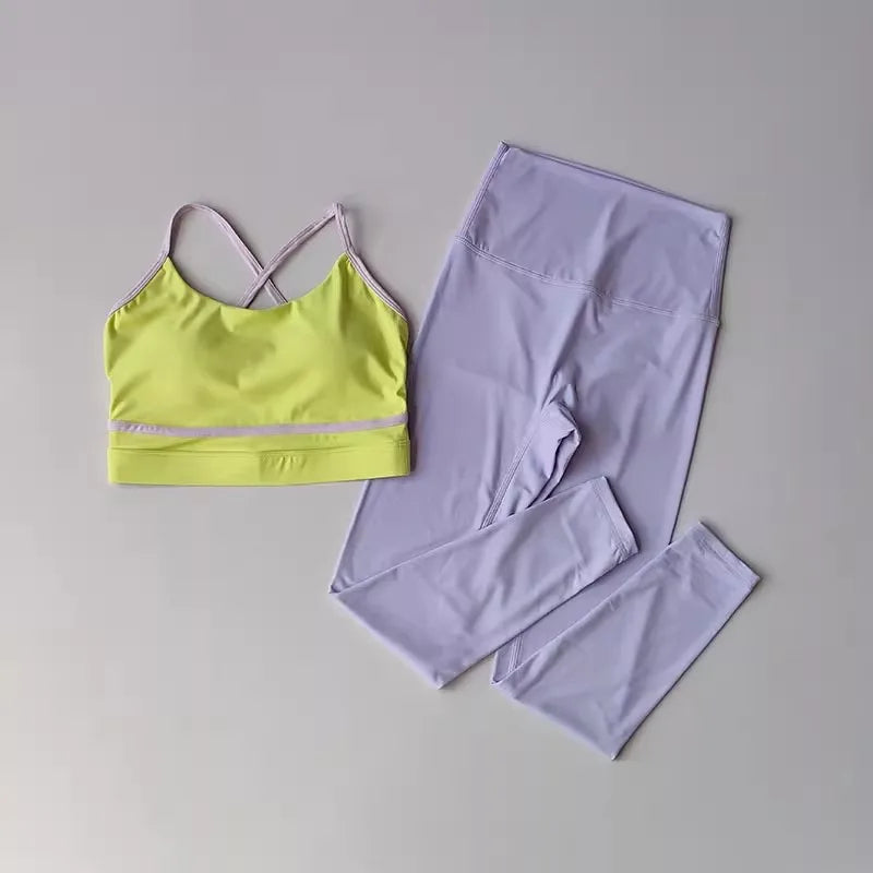 Sport Bra + High Waist Sports Shorts