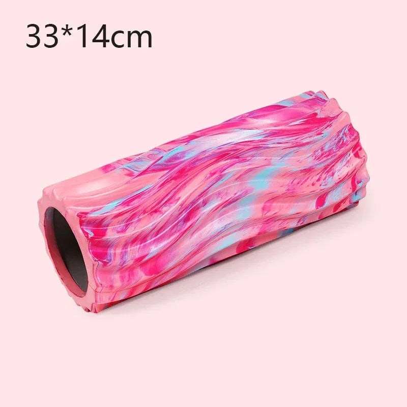 Iridescent Gradient Wave Foam Roller Yoga Pilates Exercise Body Muscle Massage Relax Yoga Column Home Fitness Equipment 33/45cm - Kinetic Fitness