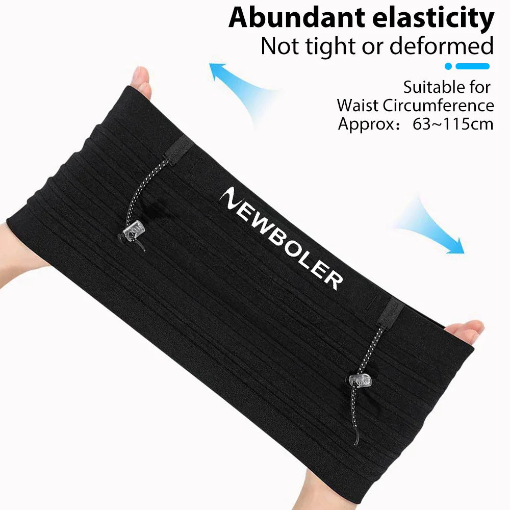 NEWBOLER Elastic Sports Waist Bag Pack