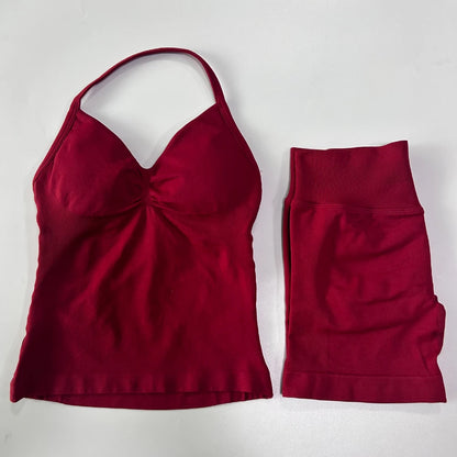 Sport Bra + High Waist Sports Shorts