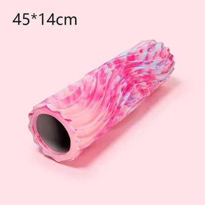 Iridescent Gradient Wave Foam Roller Yoga Pilates Exercise Body Muscle Massage Relax Yoga Column Home Fitness Equipment 33/45cm - Kinetic Fitness