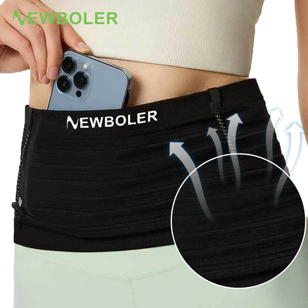 NEWBOLER Elastic Sports Waist Bag Pack