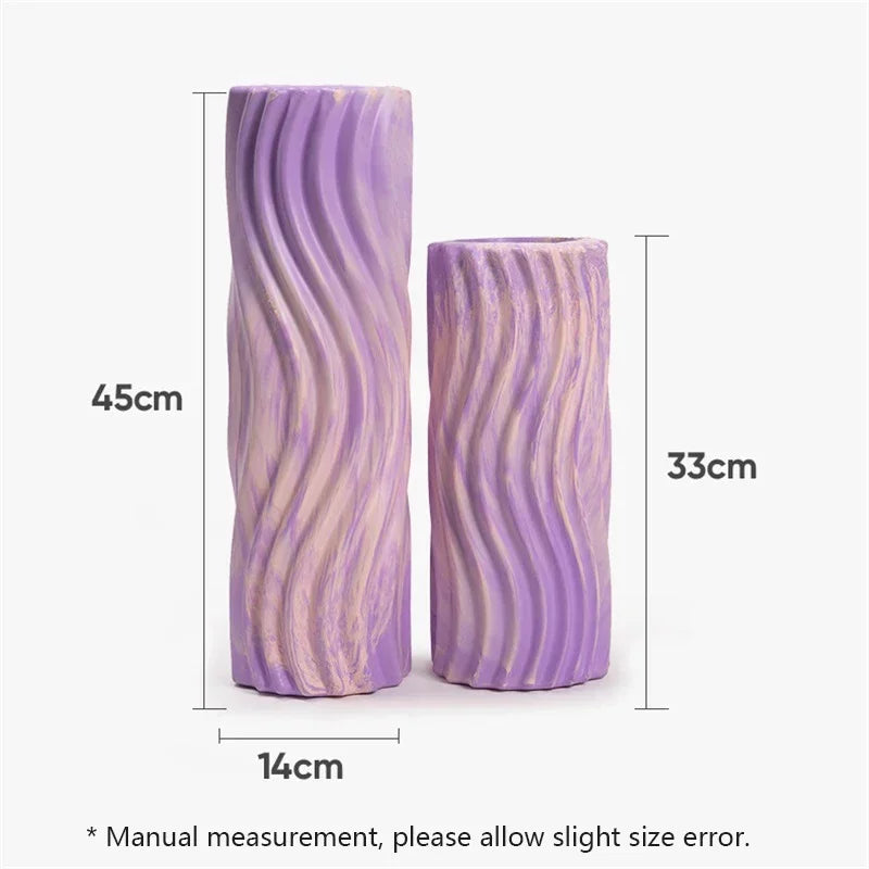 Iridescent Gradient Wave Foam Roller Yoga Pilates Exercise Body Muscle Massage Relax Yoga Column Home Fitness Equipment 33/45cm - Kinetic Fitness