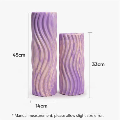 Iridescent Gradient Wave Foam Roller Yoga Pilates Exercise Body Muscle Massage Relax Yoga Column Home Fitness Equipment 33/45cm - Kinetic Fitness