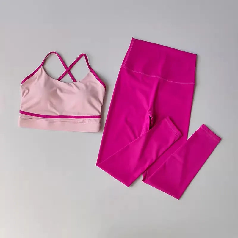Sport Bra + High Waist Sports Shorts