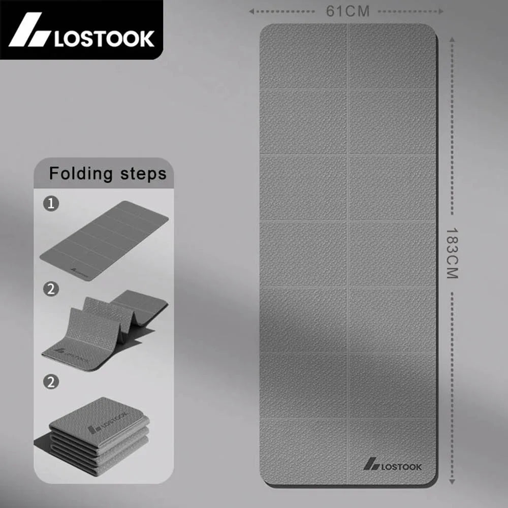 4mm Thick TPE Foldable Yoga Mat - Kinetic Fitness