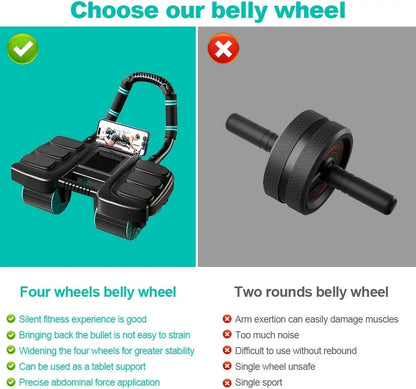 Automatic Rebound Ab Roller Wheel