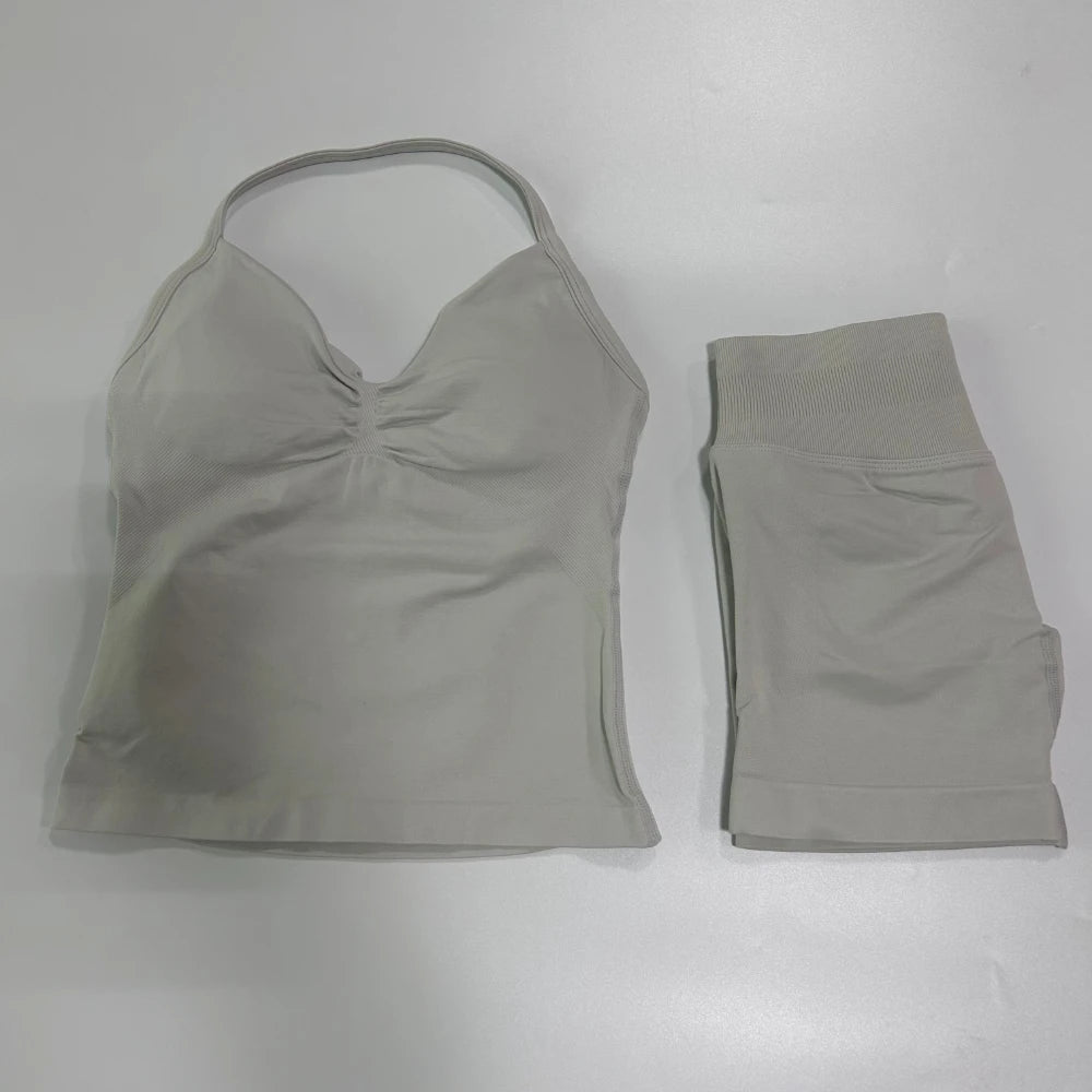 Sport Bra + High Waist Sports Shorts