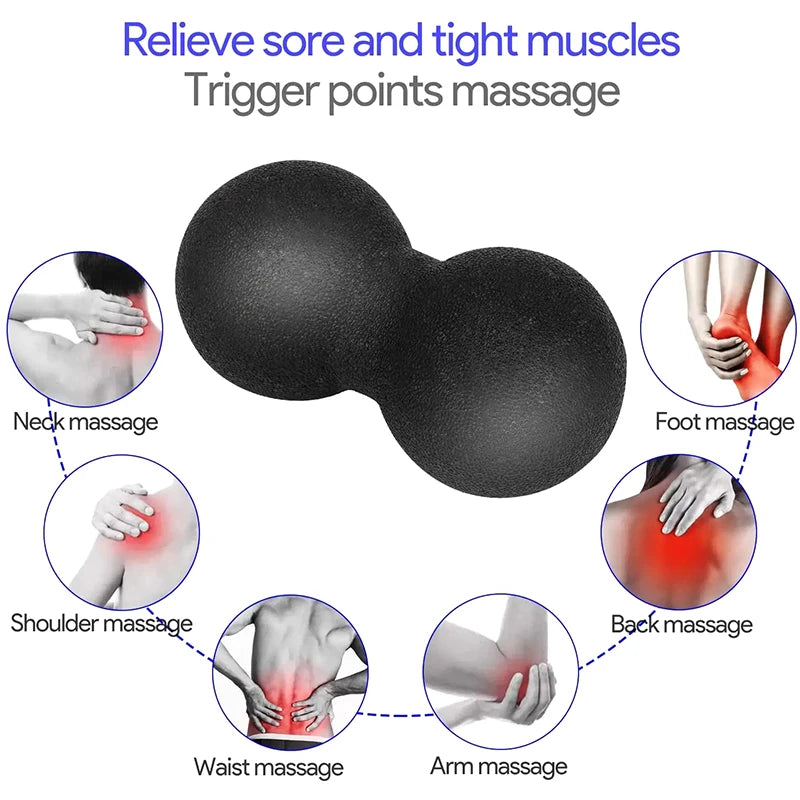 EPP Lacrosse Myofascia Ball Peanut Massage Ball High Density Lightweight Fitness Body Fascia Exercise Relieve Pain Yoga Ball