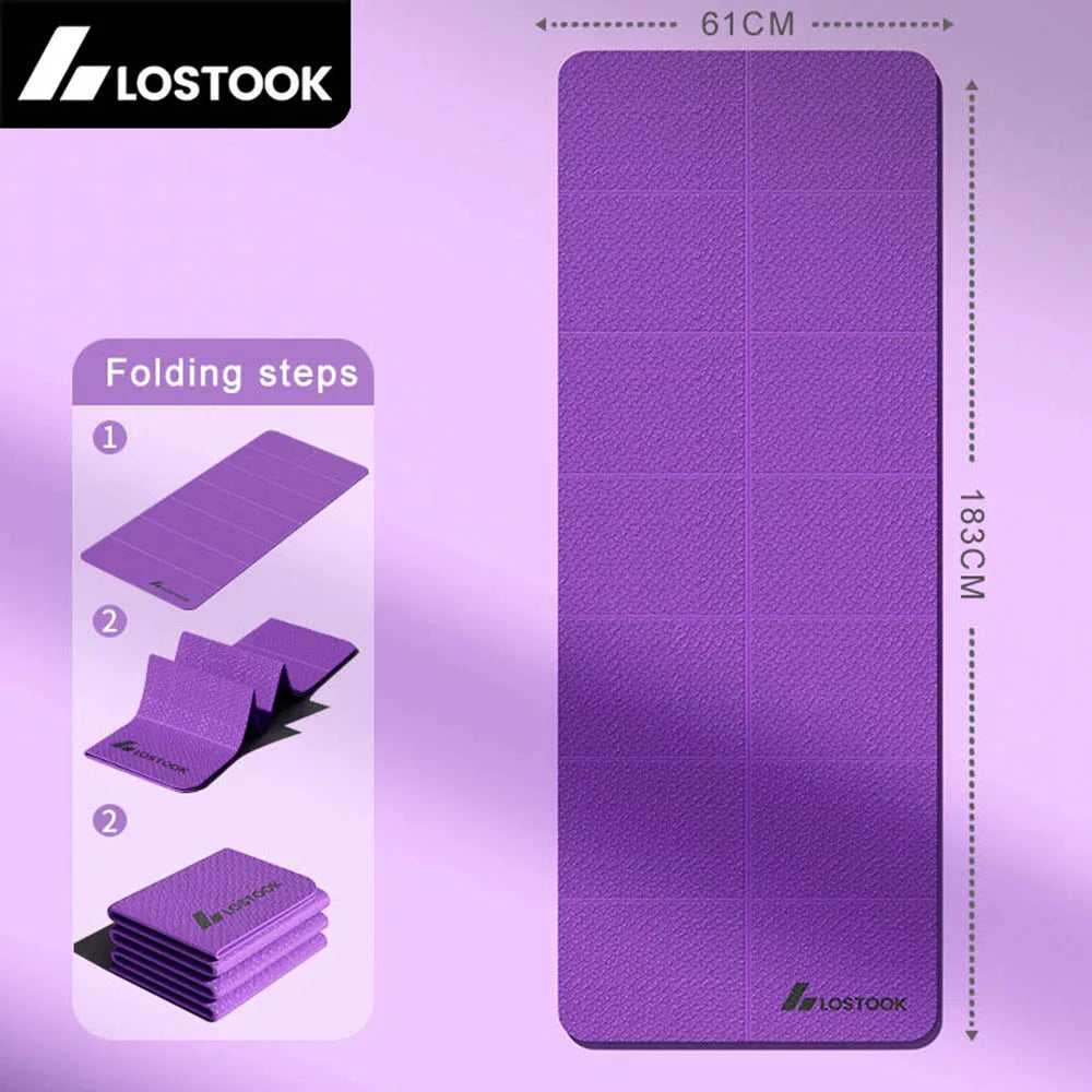 4mm Thick TPE Foldable Yoga Mat - Kinetic Fitness