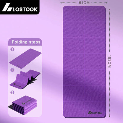 4mm Thick TPE Foldable Yoga Mat - Kinetic Fitness