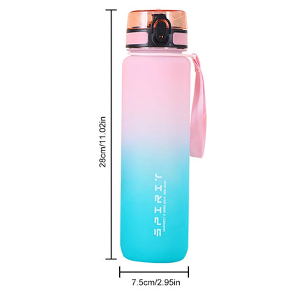 500-1000ml Sports Water Bottle - Kinetic Fitness