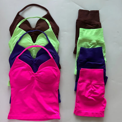 Sport Bra + High Waist Sports Shorts